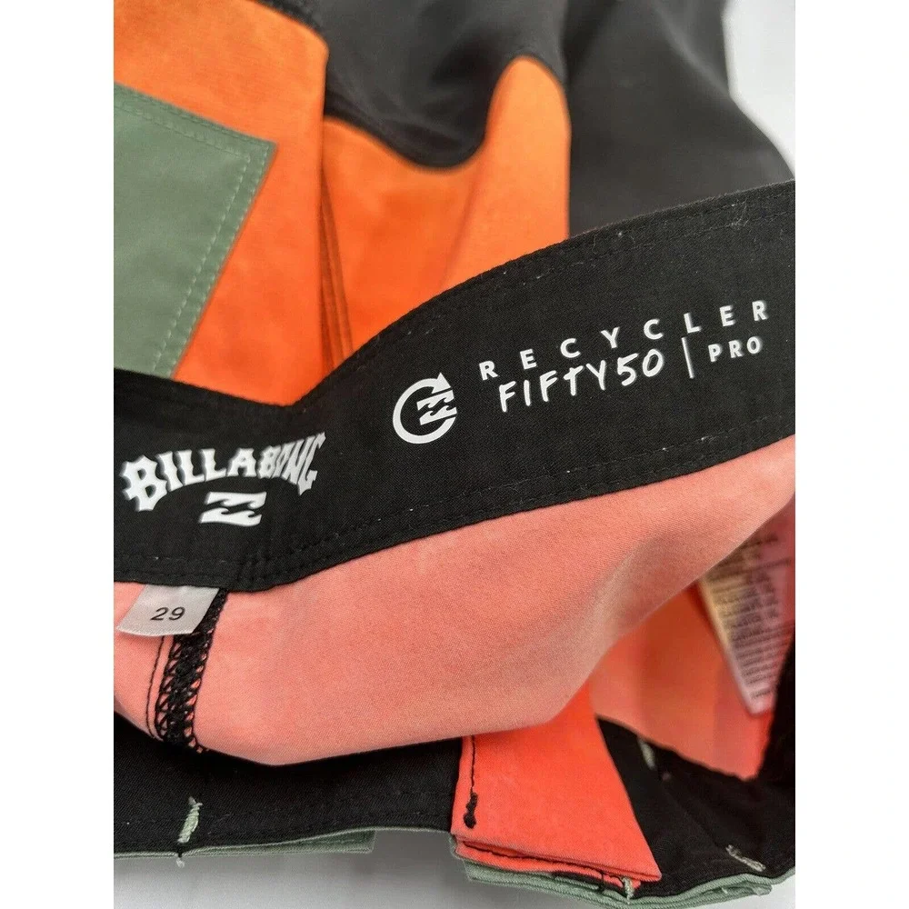 Men's/Boys Billabong Size 29 Fifty 50 Pro‎ Panel Board Short Wave Washed Swim
